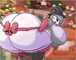 daffyluff female_only gardevoir grabbing_own_ass nintendo pokemon zer0264