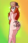 1female 1girl completely_nude completely_nude_female disney disney_channel freckles freckles_on_ass freckles_on_breasts freckles_on_face gravity_falls heart number onixsea red_hair text thank_you wendy_corduroy
