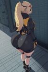 1girl ai_generated ass big_ass booty_shorts breasts fundoshilover101 hoyoverse huge_ass trigger_(zenless_zone_zero) zenless_zone_zero