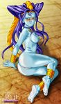  ass blue_skin breasts darkmatter dragon_ball dragon_ball_gt female_only full_body liu_xing_long nipples nude oceana_shenron oceanus_shenron princess_oto solo_female 