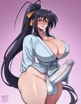 1futa ai_generated akeno_himejima ass big_ass big_breasts breasts erection erection_under_clothes fundoshi fundoshi_futanari fundoshilover101 futanari high_school_dxd huge_ass huge_breasts kimono
