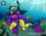 1girl 1girls bat female rouge_the_bat sega solo sonic_(series) sonic_the_hedgehog_(series) thearashi underwater