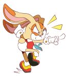  1girl 1girl cream_the_rabbit furry furry_female panties pantyshot rabbit rabbit_ears rabbit_girl rabbit_tail sega sonic_the_hedgehog_(series) tail upskirt 