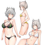 1girl 3_girls alluring ancestor_and_descendant big_breasts black_swimsuit cat_ears cat_girl catgirl cleavage core_crystal curvy female_only high_res hourglass_figure meidza_d midriff mio_(xenoblade) monolith_soft mother_&_daughter na'el_(xenoblade) navel nia nia_(blade)_(xenoblade) nintendo short_hair silver_hair slim_waist small_breasts swimsuit thick_thighs thighs voluptuous white_swimsuit wide_hips xenoblade_(series) xenoblade_chronicles_2 xenoblade_chronicles_3 xenoblade_chronicles_3:_future_redeemed yellow_eyes yellow_swimsuit