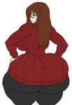 1girl 1girl 1girls 2020s 2025 2025s ass ass_focus back_view big_breasts black_clothes black_clothing black_pants bottom_heavy bottom_heavy_female breasts bubble_ass bubble_butt curvaceous curvaceous_female curvaceous_figure curves curvy curvy_body curvy_female curvy_figure curvy_hips digital_drawing_(artwork) digital_media_(artwork) fair-skinned_female_body fair_skin fair_skinned_female female_focus female_only fully_clothed glasses hips_wider_than_shoulders huge_ass huge_ass huge_booty huge_breasts jpg justchris no_background pear-shaped_figure pear_shaped_female red_clothing red_sweater round_ass round_breasts round_butt round_glasses simple_background solo_female solo_focus sweater thick_thighs thick_thighs_save_lives thunder_thighs thunderthighs twitter_link white_background