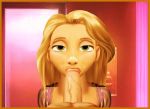 animated blond blond_hair disney fellatio gif hair oral rapunzel tangled