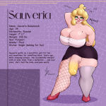 big_ass big_breasts big_penis chubby futanari glasses huge_ass huge_breasts huge_penis milf mommy sauveria secretary slime thick_thighs yellow_hair