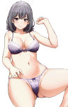 1girl 1girl alluring black_eyes black_hair bow bow_bra bow_panties bra cameltoe closed_mouth collarbone gluteal_fold groin hand_up high_res inanaki_shiki invisible_chair lace lace-trimmed_bra lace-trimmed_panties lace_trim light_smile looking_at_viewer medium_breasts medium_hair navel panties purple_bra purple_panties silf simple_background sitting spread_legs thighs underwear underwear_only white_background yahari_ore_no_seishun_lovecome_wa_machigatteiru. yukinoshita_haruno