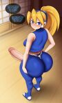 1futa ai_generated ass big_ass breasts capcom ciel_(rockman) erection fundoshi fundoshi_futanari fundoshilover101 futanari huge_ass mega_man tabi_socks