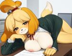 ai_generated animal_crossing dog_girl isabelle_(animal_crossing) tagme