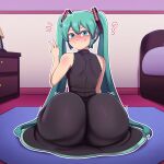 1girl ai_generated ass big_ass breasts dress fundoshilover101 gigantic_ass huge_ass miku_hatsune vocaloid