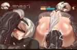 1boy 1girl 1girls anal anal_penetration anal_sex android android_girl ass ass_focus big_ass blindfold blue_eyes bottomless bottomless_female cock_shock color colored crossover cyborg english english_text eyepatch eyes_covered huge_ass huge_cock leotard leotard_aside light-skinned_female light-skinned_male light_skin looking_back male mawiedz metal_gear metal_gear_rising metal_gear_rising:_revengeance mole_on_ass mole_under_mouth mouth_open nier nier:_automata one_eye_covered one_eye_obstructed open_mouth panties_aside penetration penis penis_awe penis_in_front_of_face penis_on_face penis_shadow plap raiden_(metal_gear) sex short_hair text thick_lips thong_leotard tongue tongue_out uncensored veiny_penis white_hair yellow_eyes yorha_2b