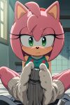 ai_generated amy_rose hedgehog_girl mobian_(species) sonic_the_hedgehog_(series) tagme