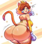 1girl 2022 ass ass_focus ass_shot back back_view big_ass bimbo blue_eyes blush breasts bubble_ass bubble_butt cat_daisy cat_ears cat_outfit crown dat_ass fangs female female_only hi_res hips huge_ass huge_breasts lingerie looking_at_viewer mario_(series) naughty_face nintendo orange_hair pinkkoffin princess princess_daisy royalty seductive sexy sexy_ass sexy_body sexy_breasts sideboob skin_fang slim_waist smelly_ass smile super_mario_3d_world super_mario_bros. tail tail_accessory thick_ass thick_thighs thighs wide_hips