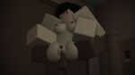 1boy 1girl 3d asian ass breasts carrying dark-skinned_male hyakuyen nude pale-skinned_female penis pussy roblox robloxian source_removed tagme vaginal