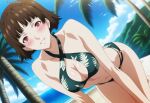 18anime_18 1girl accurate_art_style alluring atlus beach bikini brown_hair makoto_niijima medium_breasts ocean persona persona_5 pin_up red_eyes sega silf