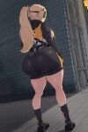 1girl ai_generated ass big_ass booty_shorts breasts fundoshilover101 hoyoverse huge_ass trigger_(zenless_zone_zero) zenless_zone_zero