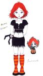 female navel ruby_gloom short_hair socks