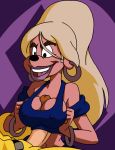  a_goofy_movie anthro big_breasts breasts dboy disney ear_piercing erect_nipples erection female furry gif goof_troop grin lisa lisa_(goof_troop) male max_goof nipples paizuri paizuri_under_clothes penis piercing sex smile sweat 