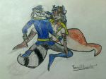 blue_hair carmelita_fox furry hetero sly_cooper sly_cooper_(series) tacomaster vaginal_penetration