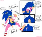 anal anal_penetration anthro anus ass big_ass blue_hair color crossdressing cum cum_in_ass cum_inside ear_piercing english_text erect_penis gay girly glory_hole green_eyes habbodude hair handjob hedgehog male orgasm penetration penis piercing prostitution sega sex smile sonic_(series) sonic_the_hedgehog sonnie_the_sluthog testicles text thecon