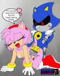 1girl amy_rose eggbot15 metal_sonic nipples nude sega sonic_the_hedgehog_(ova) sonic_the_hedgehog_(series) vaginal_penetration