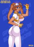  areola_slip arina arina_makihara big_ass breasts hair lipstick nipple sunsoft tan_skin thumbs_up waku_waku_7 xpod 