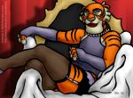  crossdressing disney furry kayleen_lium shere_khan talespin thighhighs tiger 