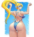  1boy 1girl :o anus anus_peek ass balls balls_in_panties bangs big_ass big_breasts blonde_hair blue_eyes breasts clothed_female dross femboy g-string genderswap girly high_res imminent_facesitting kneehighs long_hair male male/female male_only mask pov rainbow_mika solo_female street_fighter sweat tagme thick_thighs trap twin_tails video_game_character video_game_franchise worm&#039;s-eye_view yaoi 