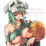 bleach breast_feeding breast_sucking breasts kurosaki_ichigo medium_breasts mosha nel nelliel_tu_odelschwanck nipples red_nipples uncensored