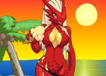  avian big_breasts bikini blaziken blaziken_(pokemon) bursyamo_(pokemon) chicken claws creatures_(company) game_freak gen_3_pokemon ice_cream multicolored_fur nintendo non-mammal_breasts pikanjo pokemon pokemon_(anime) pokemon_(creature) pokemon_(game) pokemon_(species) pokemon_rse pokemon_ruby_sapphire_&amp;_emerald pubic_tuft talons 