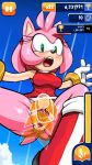 amy_rose anus ass beige_skin black_nose blue_background blush boots breasts cloud eyelashes falling female footwear fur gloves green_eyes headgear hedgehog high_res jewelry looking_down marthedog number open_mouth outside partially_nude pink_fur plain_background pointy_ears presenting pussy ring rodent sega shoes skin skirt sky solo sonic_(series) sonic_team spread_legs spreading teeth tongue trophy video_games wristband