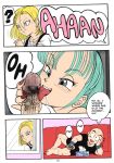  android_18 bulma_briefs comic dragon_ball_gt dragon_ball_h_(doujin) dragon_ball_z fingering garland_(rehabilitation) kouno_kei krillin masturbation nude pussy sex shouji_haruko wet 