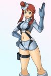  alluring big_breasts blue_eyes breasts deadmoon deadmoon_(kein2002) fuuro_(pokemon) pokemon red_hair skyla 