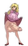 big_breasts breasts futanari lemonfont princess_peach super_mario_bros.