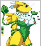 batman_(series) breasts canine cosplay costume cute dc dc_comics digimon female fox furry model_sheet nipples plants poison_ivy renamon vines yawg