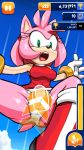 amy_rose anus ass beige_skin black_nose blue_background blush boots breasts cloud eyelashes falling female footwear fur gloves green_eyes headgear hedgehog high_res jewelry looking_down marthedog number open_mouth outside panties pink_fur plain_background pointy_ears presenting ring rodent sega shoes skin skirt sky solo sonic_(series) sonic_team spread_legs spreading teeth tongue trophy video_games wristband