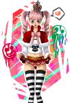 black_eyes frostypapaya no_panties one_piece perona pink_hair pussy twintails