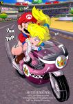 1up bikesuit blonde_hair blue_eyes bodysuit hotdesigns2 mario princess_peach super_mario_bros.