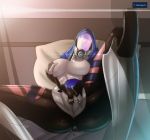 bed breasts female female_masturbation female_only fingering fingering_self lying mass_effect masturbation nipples on_back pussy pussy_juice quarian solo_female spread_legs suit teqa