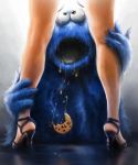 cookie cookie_monster female high_heels legs nude sesame_street