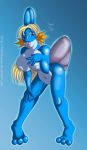  anthro big_breasts blonde_hair blue_eyes blue_skin breasts creatures_(company) female game_freak gen_3_pokemon hair mizugorou mudkip nintendo pokemon pokemon_(anime) pokemon_(creature) pokemon_(game) pokemon_(species) pokemon_firered_and_leafgreen pokemon_frlg pokemon_omega_ruby_&amp;_alpha_sapphire pokemon_oras pokemon_species pokemorph porkyman solo standing ticklishways video_games water_type_pokemon zp92 