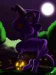  anthro anthrofied arbok big_breasts breasts cobra fangs female full_moon glowing_eyes grass green_eyes halloween hat headgear holidays huge_breasts jack-o&#039;-lantern looking_at_viewer moon night nintendo nipples open_mouth outside pokemon pokemon_(anime) pokemon_(game) pokemon_(species) pokemorph pumpkin saliva scalie sebrina_arbok smile snake stars ticklishways tongue tree tree_stump video_games witch_hat wood zack_dragon zackdragon_(artist) zp92 