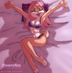  creamytea_(artist) lagomorph solo underwear yawn 