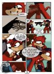  anal anal_penetration comic dialog english_text erection fellatio forced furry gay gun knuckles_the_echidna male neokat oral oral_sex penetration penis ranged_weapon rape sega sex sonic_(series) testicles text vein weapon 