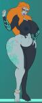 big_breasts bimbo bimbofication hand_on_hip hourglass_figure large_ass lurkergg midna milf orange_eyes orange_hair sexy sexy_ass sexy_body sexy_breasts tattoo the_legend_of_zelda