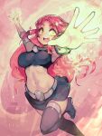 1girl 2020 bare_midriff big_breasts breasts cartoon_network cute dc_comics green_eyes koriand'r miniskirt parororo red_hair solo_female starfire superheroine tagme teen_titans