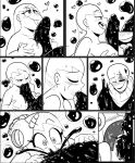  1boy 1girl 2d 2d_(artwork) ai_ai_ai ar_113_72 bad_edit big_breasts blush breasts comic crossover cum cum_in_mouth edit fellatio female gaster gaster_(undertale) hetero liaz male male/female molly_(liaz) no_text nude oral paizuri straight textless undertale undertale_(series) video_games white_background 