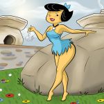 betty_rubble breasts masterman114 masterman114_(artist) milf solo tease the_flintstones