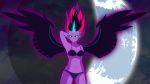 1girl bra equestria_girls female female_only friendship_is_magic hand_behind_head horn humanized looking_at_viewer midnight_sparkle mostly_nude my_little_pony navel panties solo twilight_sparkle twilight_sparkle_(mlp) underwear underwear_only wings